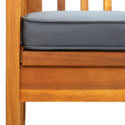 Garden Bench with Cushion 119 cm Solid Acacia Wood Payday Deals