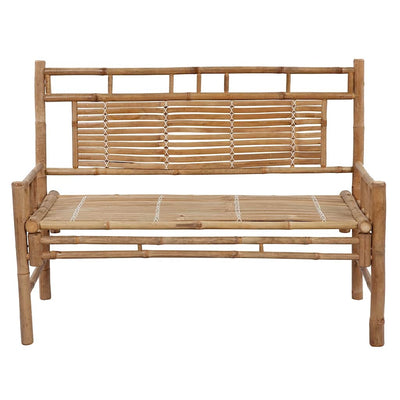 Garden Bench with Cushion 120 cm Bamboo Payday Deals