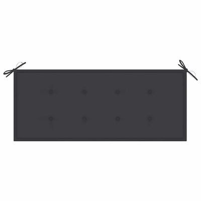 Garden Bench with Cushion 120 cm Bamboo Payday Deals