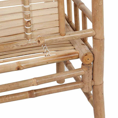 Garden Bench with Cushion 120 cm Bamboo Payday Deals