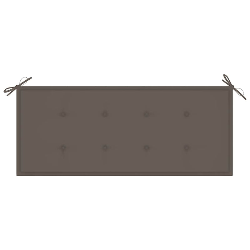Garden Bench with Cushion 120 cm Bamboo Payday Deals
