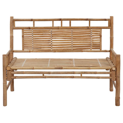 Garden Bench with Cushion 120 cm Bamboo Payday Deals