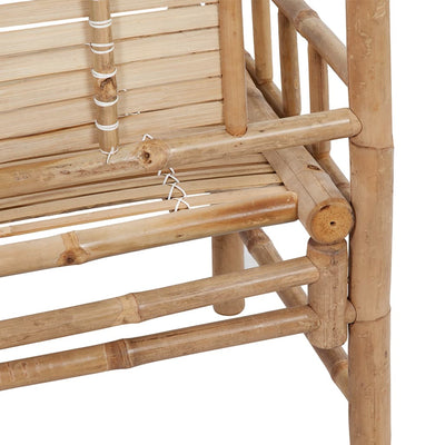 Garden Bench with Cushion 120 cm Bamboo Payday Deals