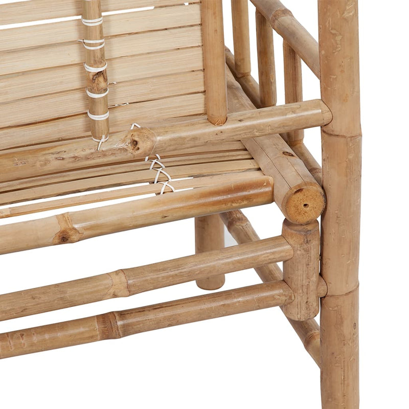 Garden Bench with Cushion 120 cm Bamboo Payday Deals