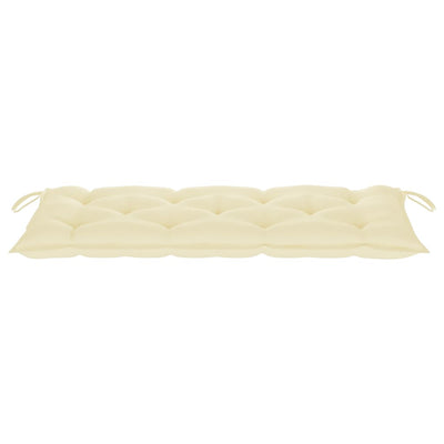 Garden Bench with Cushion 120 cm Bamboo Payday Deals