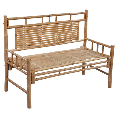 Garden Bench with Cushion 120 cm Bamboo Payday Deals