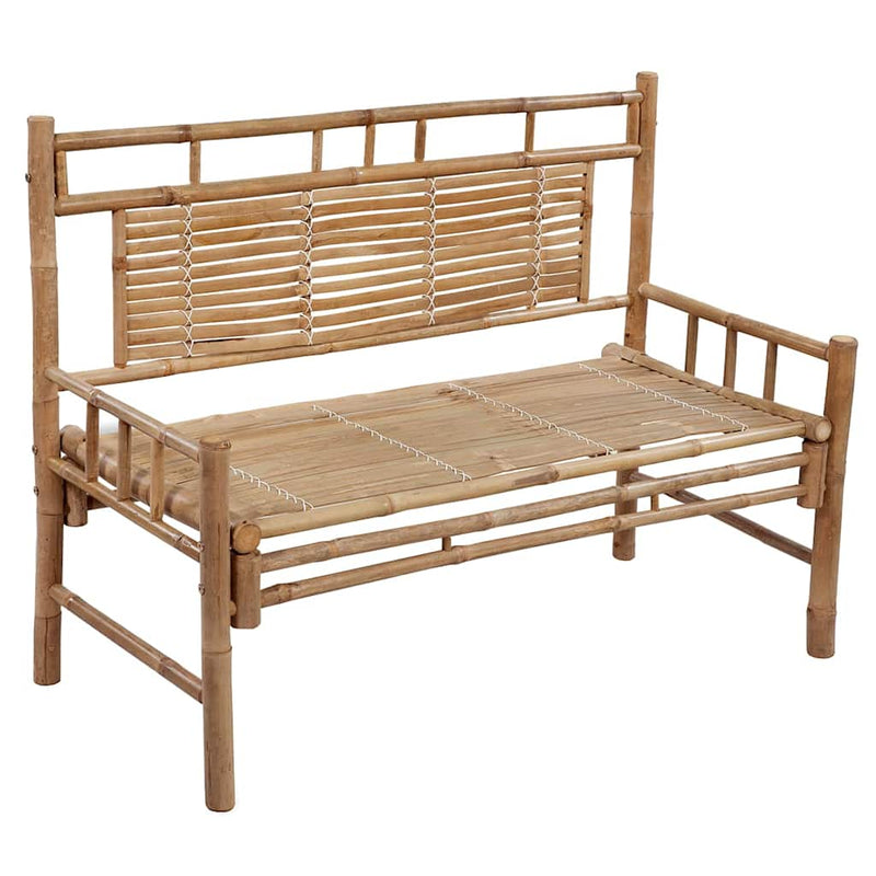 Garden Bench with Cushion 120 cm Bamboo Payday Deals