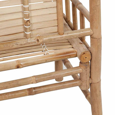 Garden Bench with Cushion 120 cm Bamboo Payday Deals