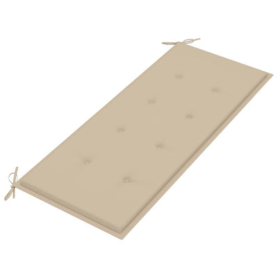 Garden Bench with Cushion 120 cm Bamboo Payday Deals