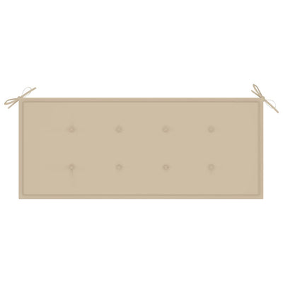 Garden Bench with Cushion 120 cm Bamboo Payday Deals