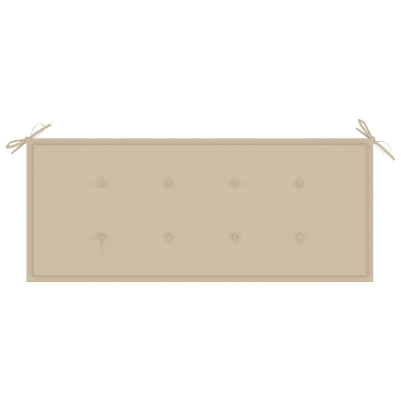 Garden Bench with Cushion 120 cm Bamboo Payday Deals