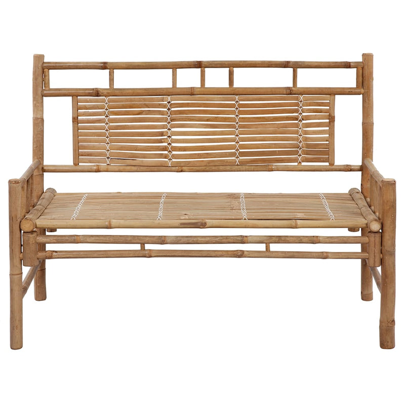 Garden Bench with Cushion 120 cm Bamboo Payday Deals
