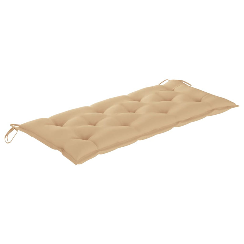Garden Bench with Cushion 120 cm Bamboo Payday Deals