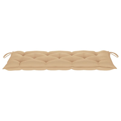 Garden Bench with Cushion 120 cm Bamboo Payday Deals