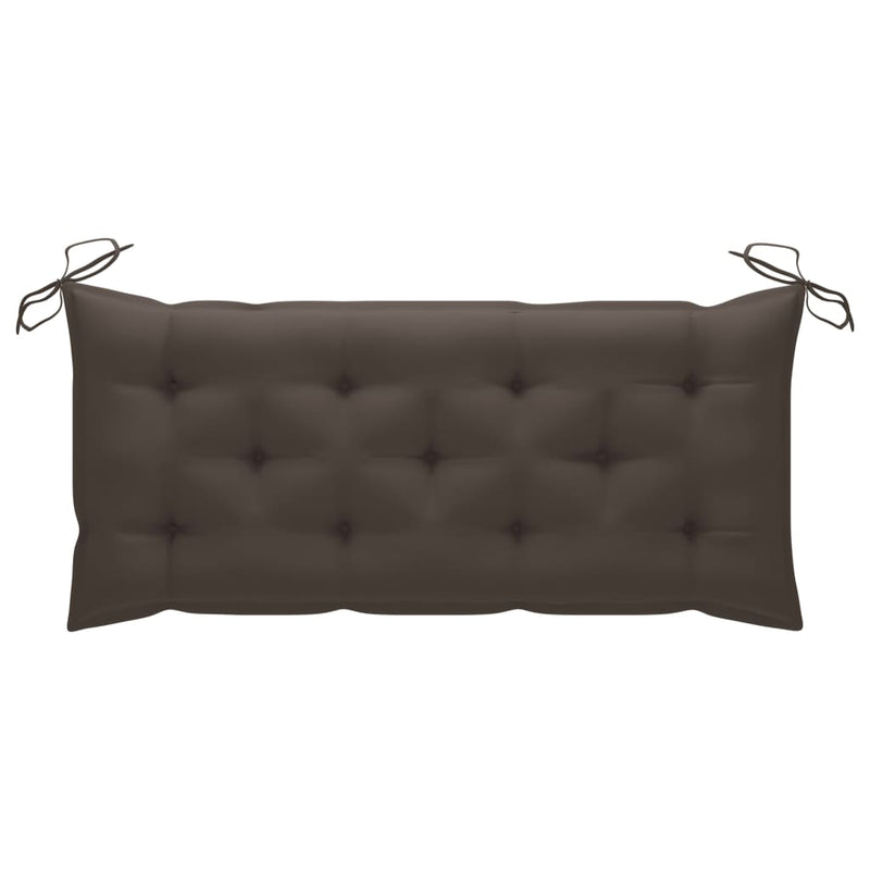 Garden Bench with Cushion 120 cm Solid Acacia Wood Payday Deals