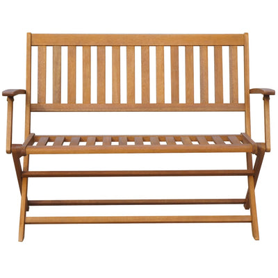 Garden Bench with Cushion 120 cm Solid Acacia Wood Payday Deals