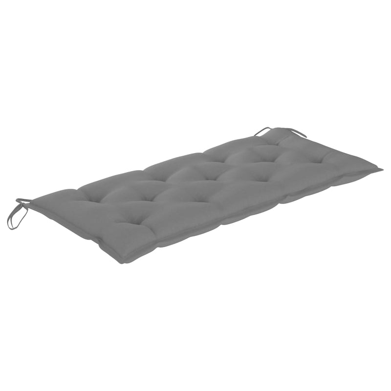 Garden Bench with Cushion 120 cm Solid Acacia Wood Payday Deals