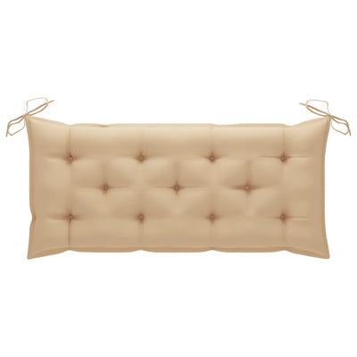 Garden Bench with Cushion 120 cm Solid Acacia Wood Payday Deals