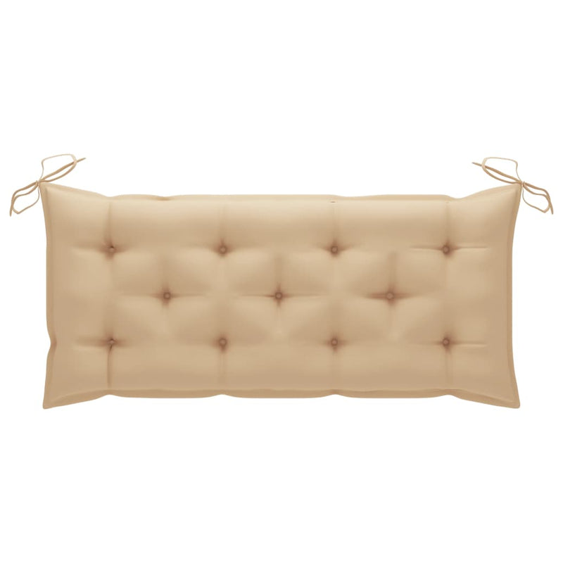 Garden Bench with Cushion 120 cm Solid Acacia Wood Payday Deals