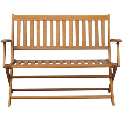 Garden Bench with Cushion 120 cm Solid Acacia Wood Payday Deals