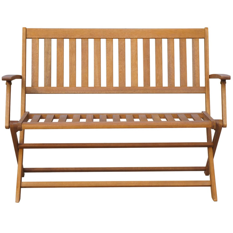 Garden Bench with Cushion 120 cm Solid Acacia Wood Payday Deals