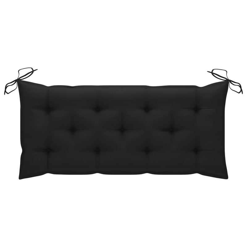 Garden Bench with Cushion 120 cm Solid Acacia Wood Payday Deals