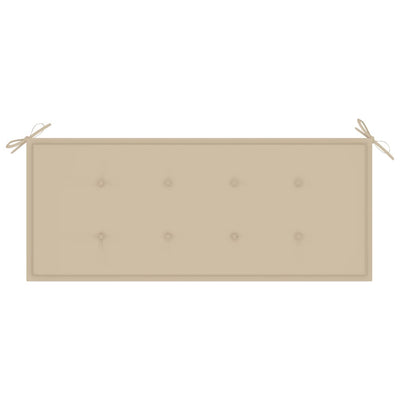 Garden Bench with Cushion 120 cm Solid Acacia Wood Payday Deals