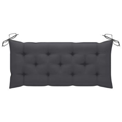Garden Bench with Cushion 120 cm Solid Acacia Wood Payday Deals