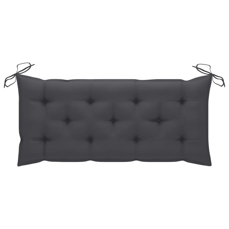 Garden Bench with Cushion 120 cm Solid Acacia Wood Payday Deals