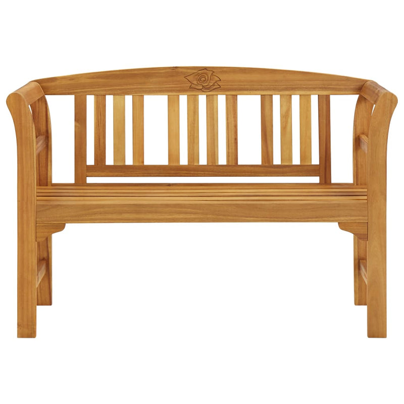 Garden Bench with Cushion 120 cm Solid Acacia Wood Payday Deals