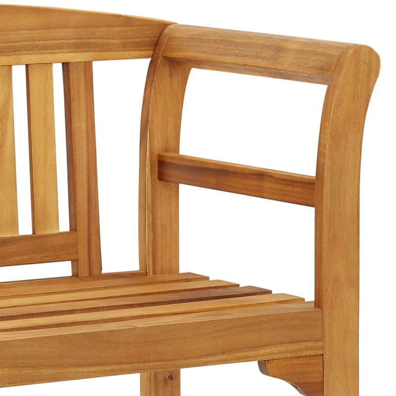 Garden Bench with Cushion 120 cm Solid Acacia Wood Payday Deals