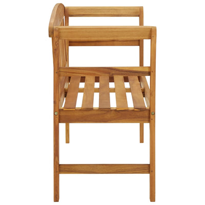 Garden Bench with Cushion 120 cm Solid Acacia Wood Payday Deals