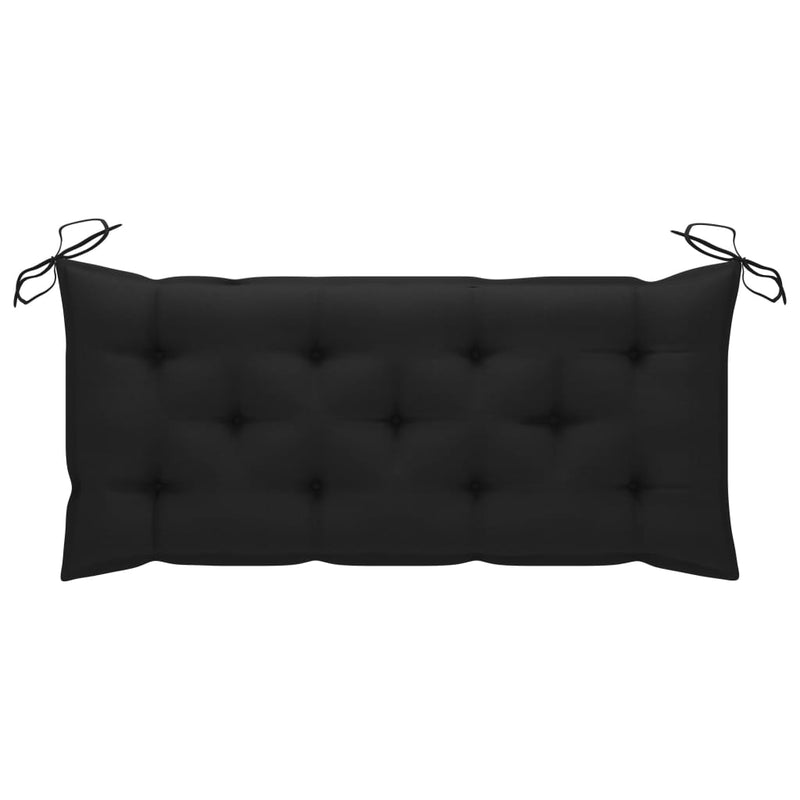 Garden Bench with Cushion 120 cm Solid Acacia Wood Payday Deals