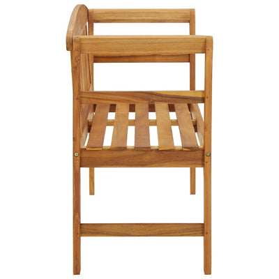 Garden Bench with Cushion 120 cm Solid Acacia Wood Payday Deals