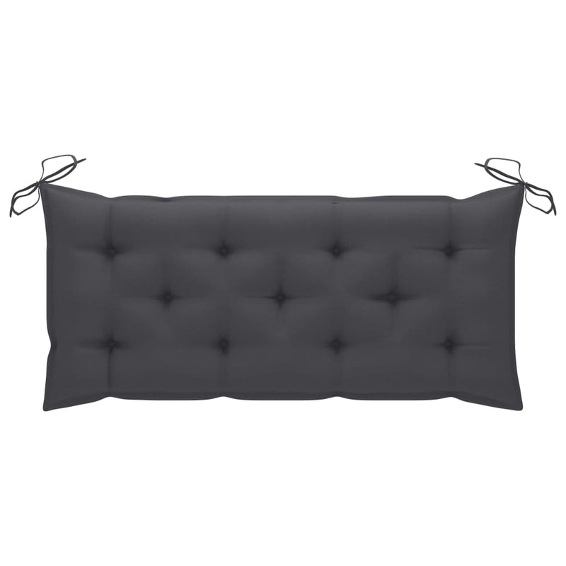 Garden Bench with Cushion 120 cm Solid Acacia Wood Payday Deals