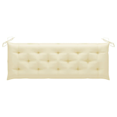 Garden Bench with Cushion 157 cm Solid Acacia Wood Payday Deals