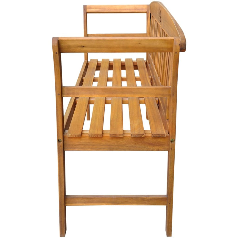 Garden Bench with Cushion 157 cm Solid Acacia Wood Payday Deals