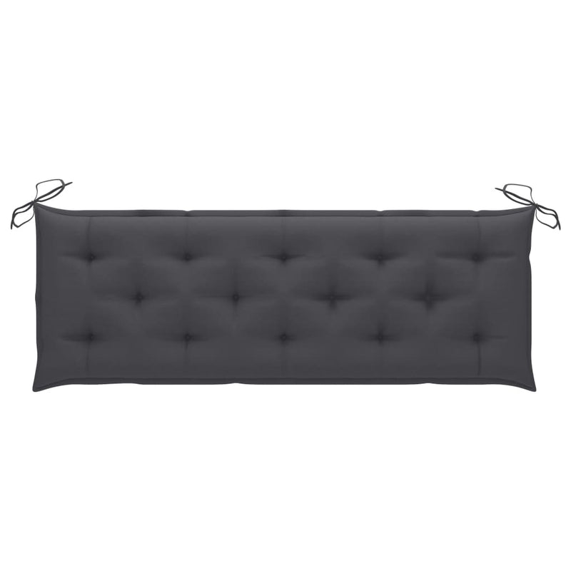 Garden Bench with Cushion 157 cm Solid Acacia Wood Payday Deals