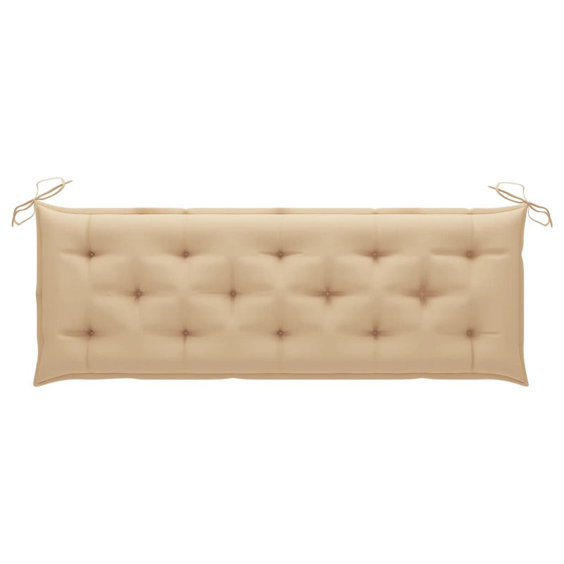 Garden Bench with Cushion 157 cm Solid Acacia Wood Payday Deals