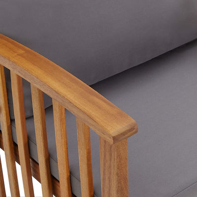Garden Bench with Cushions 119 cm Solid Acacia Wood Payday Deals