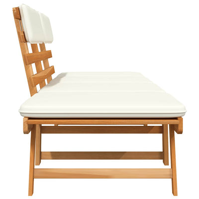 Garden Bench with Cushions 2-in-1 190 cm Solid Acacia Wood Payday Deals
