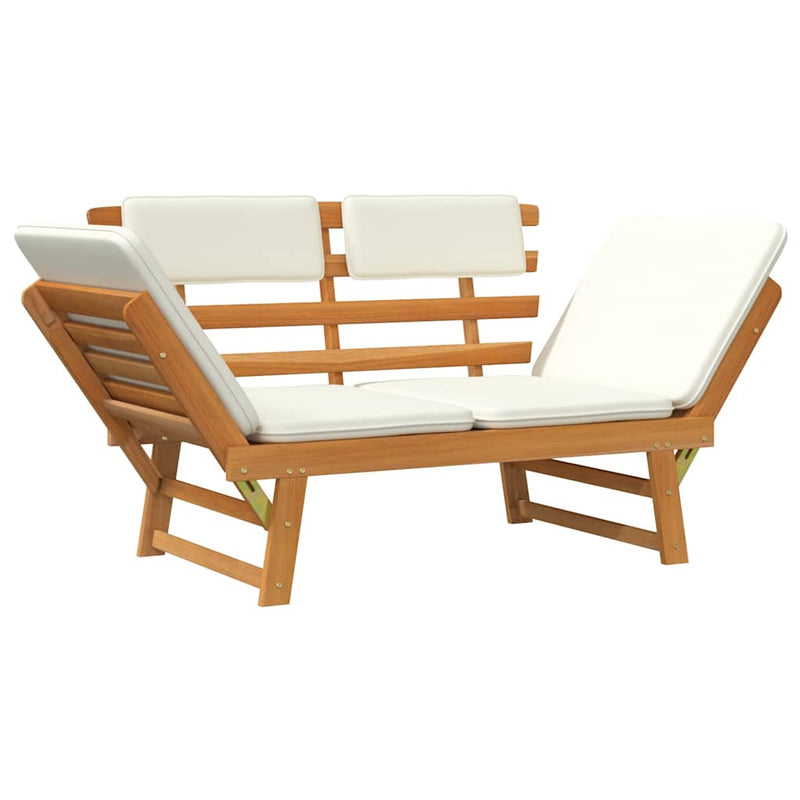 Garden Bench with Cushions 2-in-1 190 cm Solid Acacia Wood Payday Deals