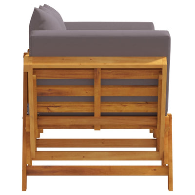 Garden Bench with Cushions 2-in-1 Solid Wood Acacia Payday Deals