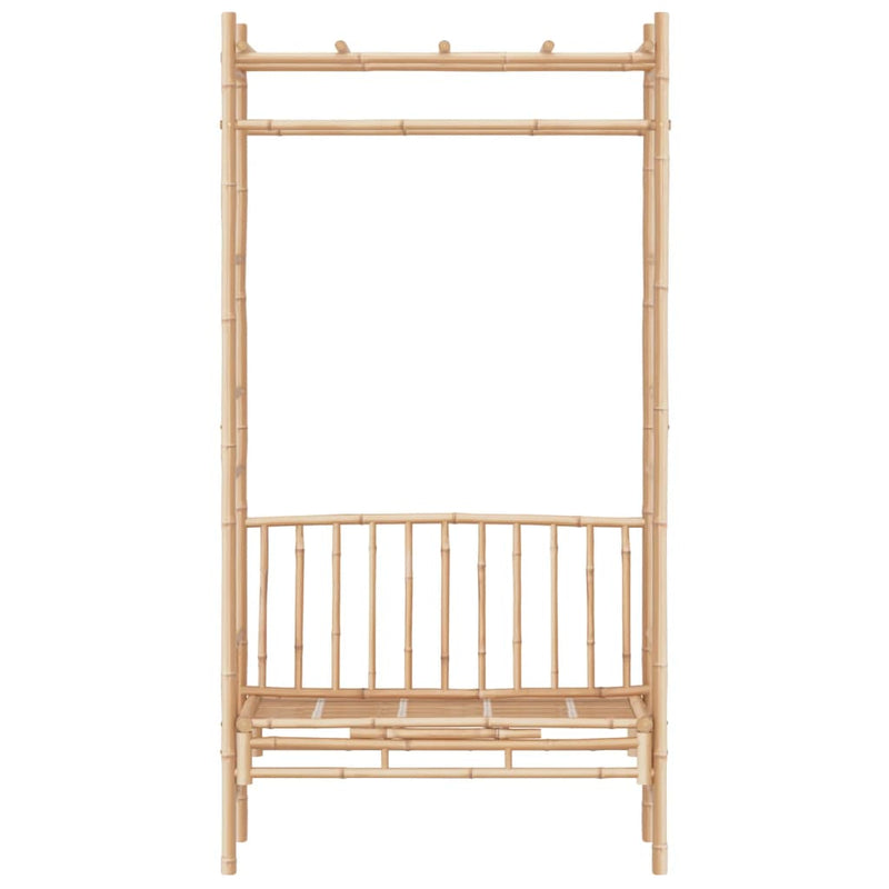 Garden Bench with Pergola 116 cm Bamboo Payday Deals