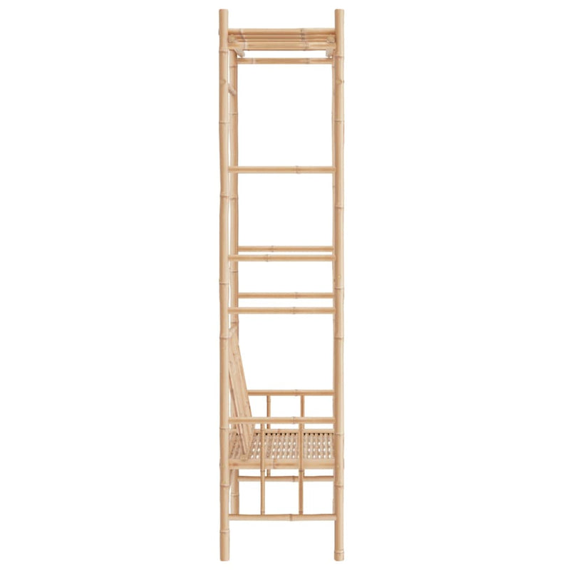 Garden Bench with Pergola 116 cm Bamboo Payday Deals