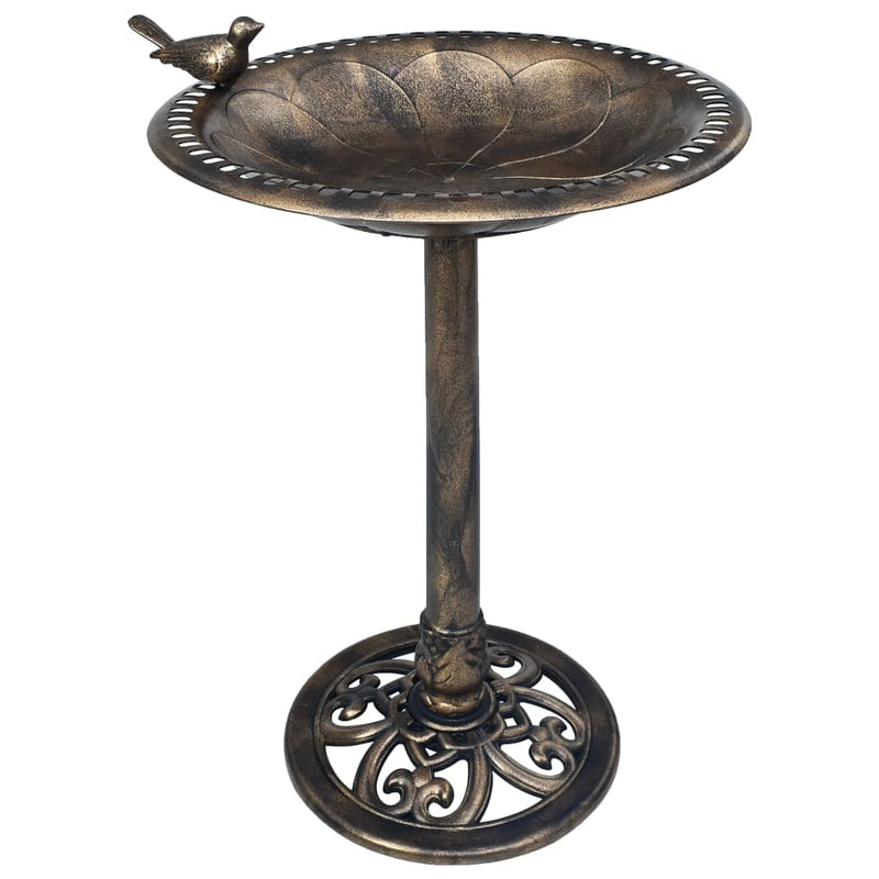 Garden Bird Bath Bronze Plastic Payday Deals