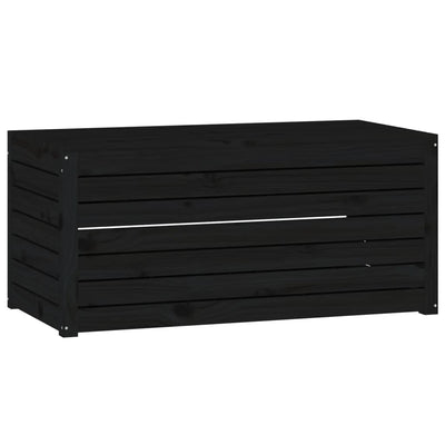 Garden Box Black 101x50.5x46.5 cm Solid Wood Pine Payday Deals