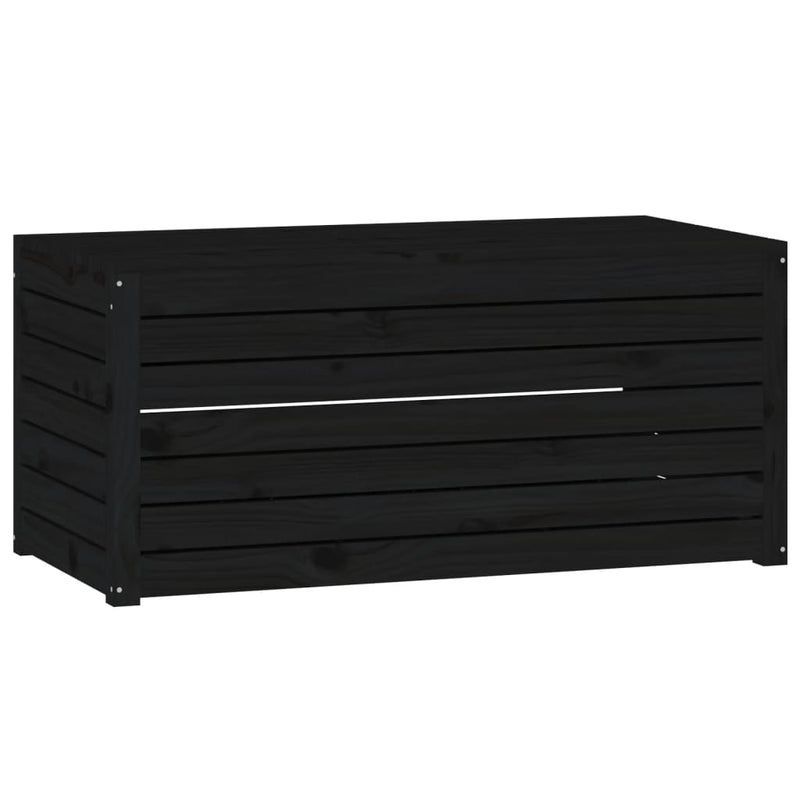 Garden Box Black 101x50.5x46.5 cm Solid Wood Pine Payday Deals