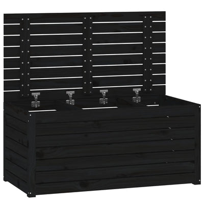 Garden Box Black 101x50.5x46.5 cm Solid Wood Pine Payday Deals