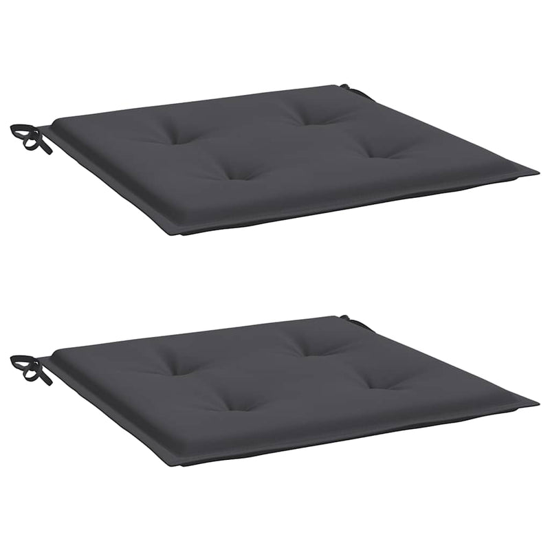 Garden Chair Cushions 2 pcs Anthracite 40x40x3 cm Oxford Fabric Payday Deals